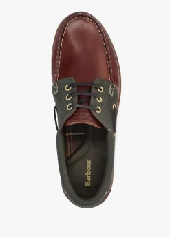 Men’s Re-Engineered Mahogany Leather Deck Boat Shoes