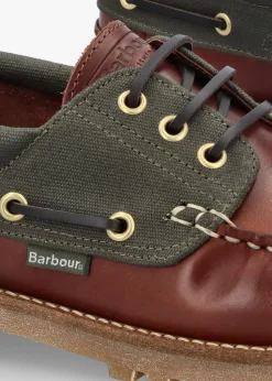 Men’s Re-Engineered Mahogany Leather Deck Boat Shoes