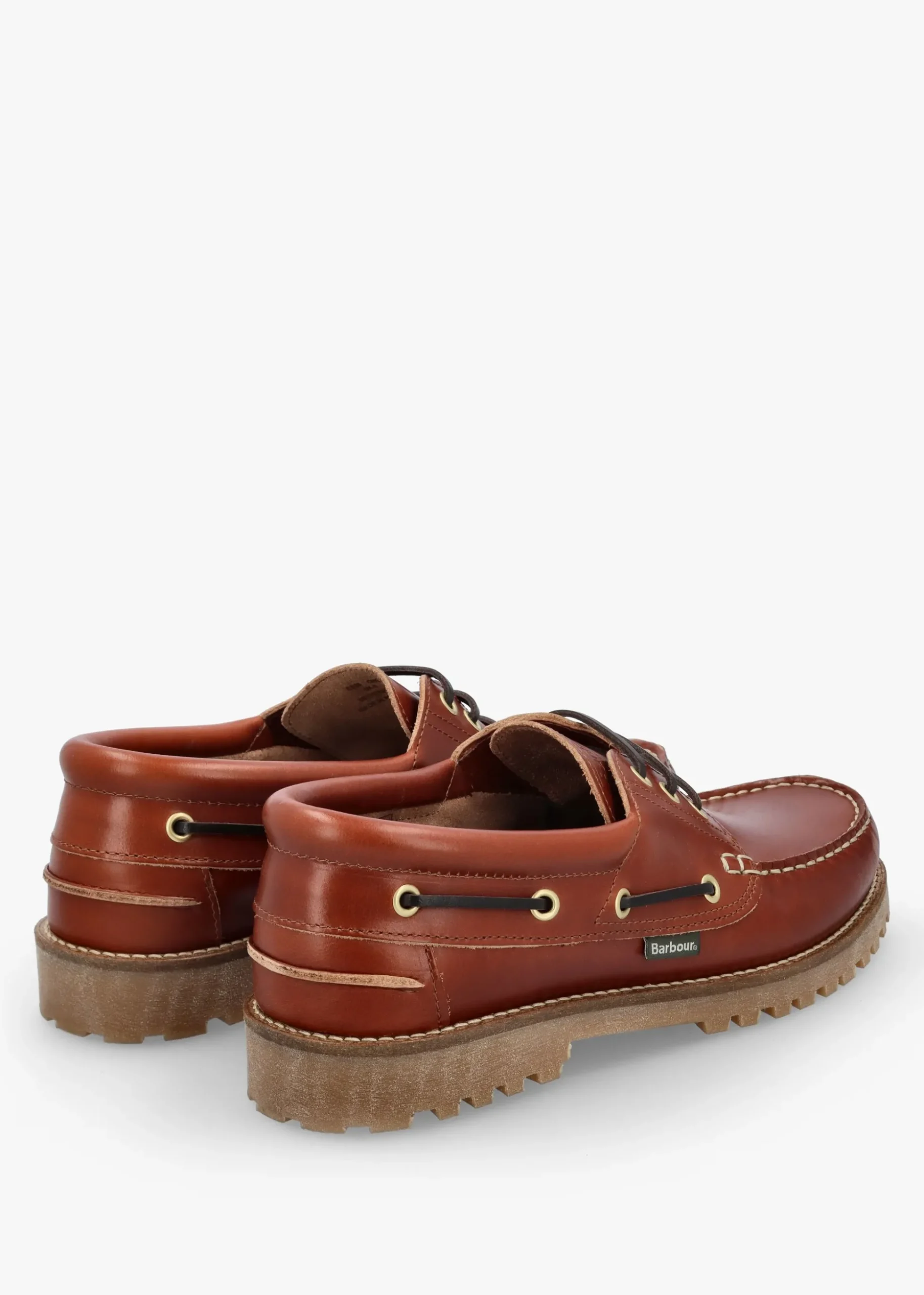 Men’s Re-Engineered Tan Leather Deck Boat Shoes