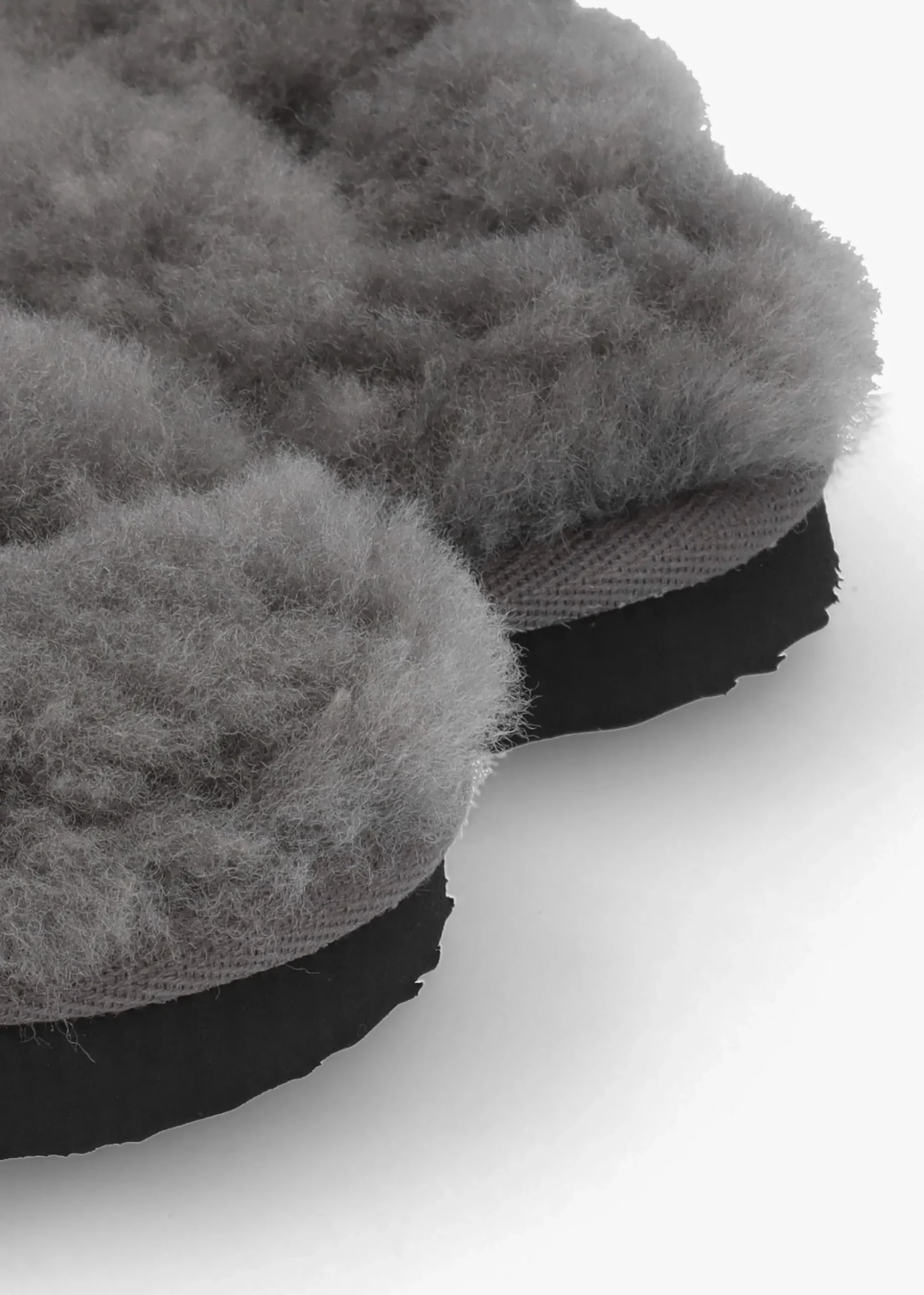 Men’s Shutoff Grey Shearling Slippers