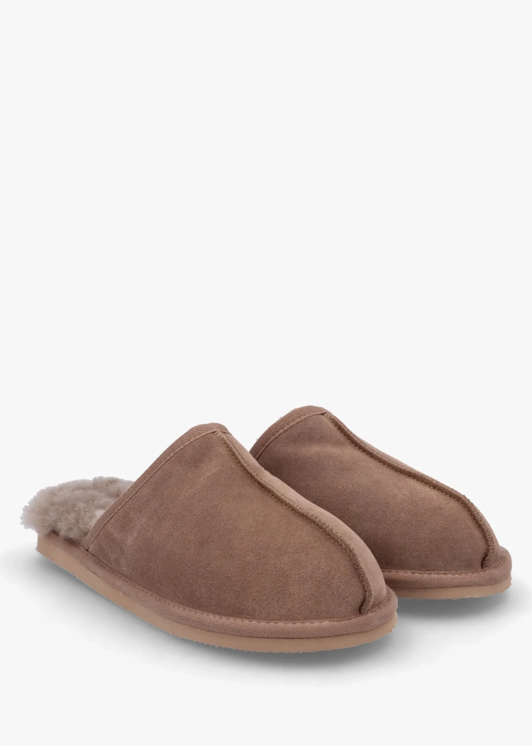 Men’s Shutoff Taupe Shearling Slippers