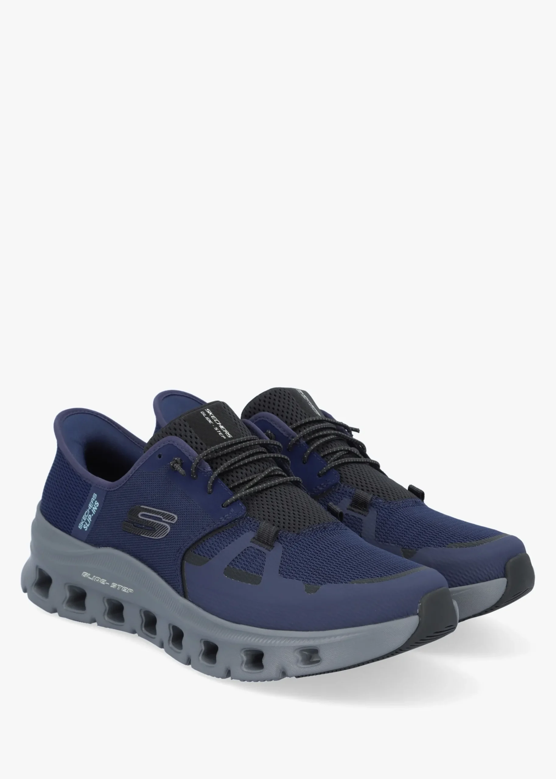 Men’s Slip Ins Glide-Step Pro Navy Charcoal Trainers