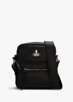 Men's Small Jackson Black Cross-Body Satchel Bag