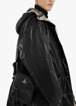 Men's Small Jackson Black Cross-Body Satchel Bag