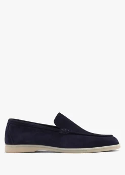 Men’s Soro Navy Suede Loafers
