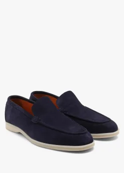 Men’s Soro Navy Suede Loafers