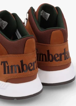 Men’s Sprint Trekker Lace Up Rust Nubuck Mid Top Trainers