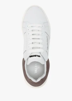 Men's Stunny White Smoke Grey Leather Trainers