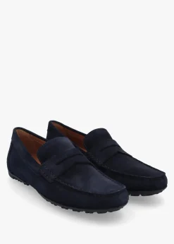 Men’s U Kosmopolis + Grip Navy Suede Loafers