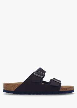 Men's Vegan Arizona Desert Dust Indigo Blue Birko-Flor Two Bar Mules