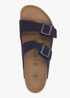 Men's Vegan Arizona Desert Dust Indigo Blue Birko-Flor Two Bar Mules