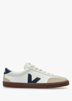 Men's Volley O.T Leather White Nautico Bark Trainers