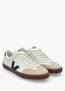 Men's Volley O.T Leather White Nautico Bark Trainers