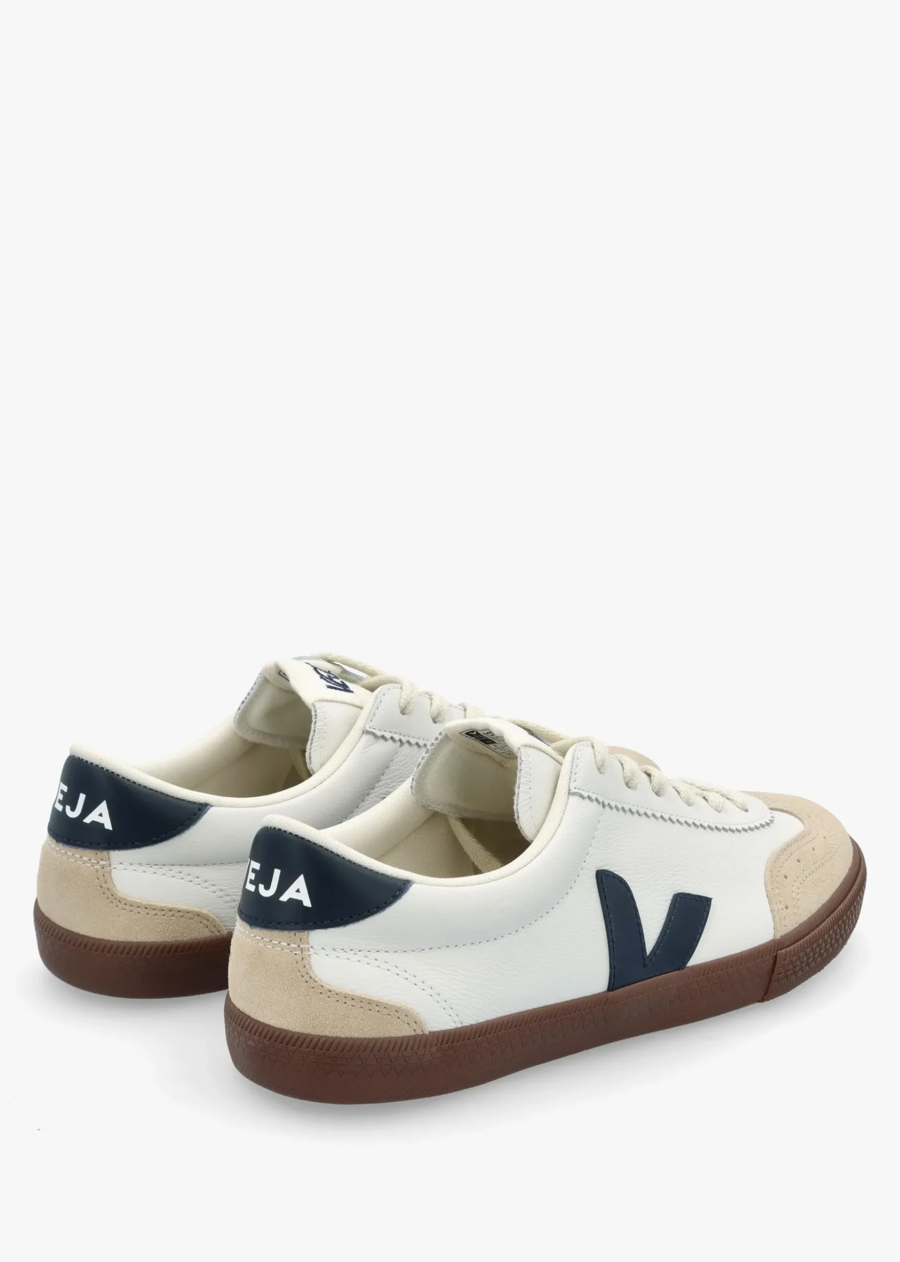 Men's Volley O.T Leather White Nautico Bark Trainers
