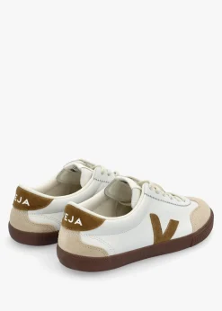 Men's Volley O.T Leather White Tent Bark Trainers