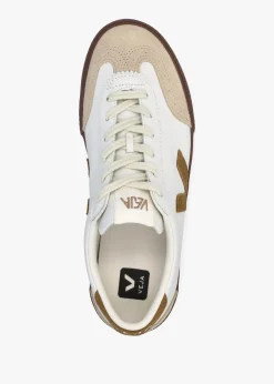 Men's Volley O.T Leather White Tent Bark Trainers