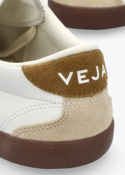 Men's Volley O.T Leather White Tent Bark Trainers