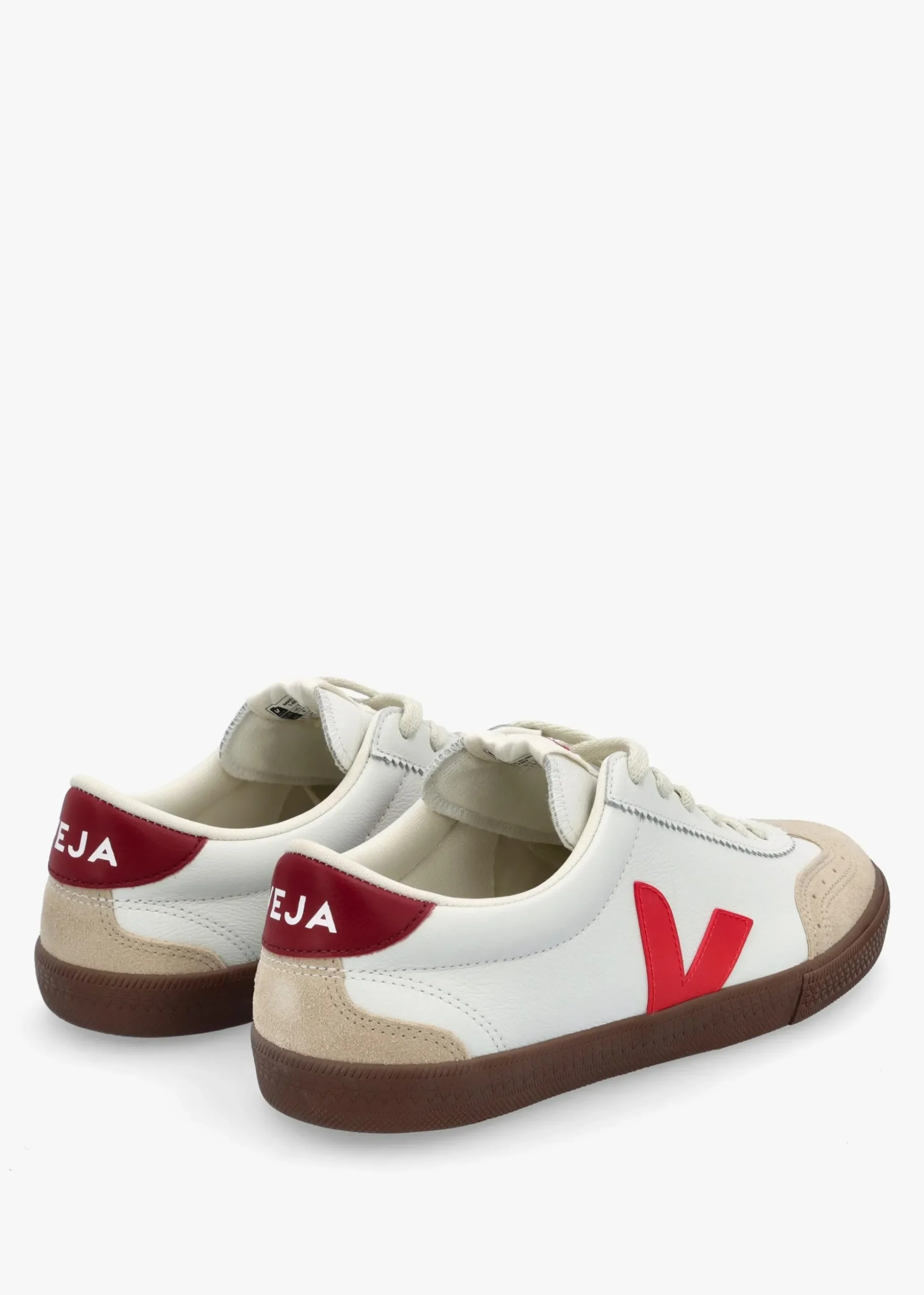 Men's Volley O.T Leather White Pekin Bark Trainers