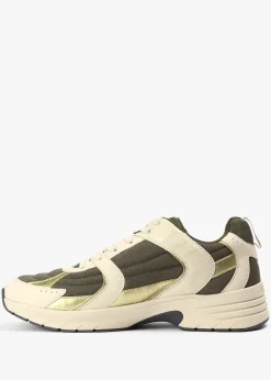 Men's White/Khaki Holloway Trainers