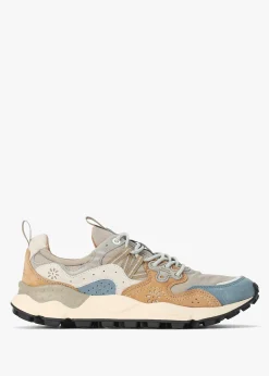 Men’s Yamano 3 Beige Grey Suede & Nylon Trainers