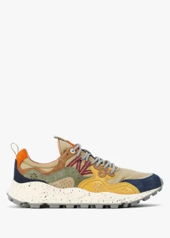 Men’s Yamano 3 Beige Suede & Nylon Trainers