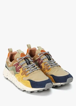 Men’s Yamano 3 Beige Suede & Nylon Trainers