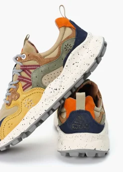 Men’s Yamano 3 Beige Suede & Nylon Trainers
