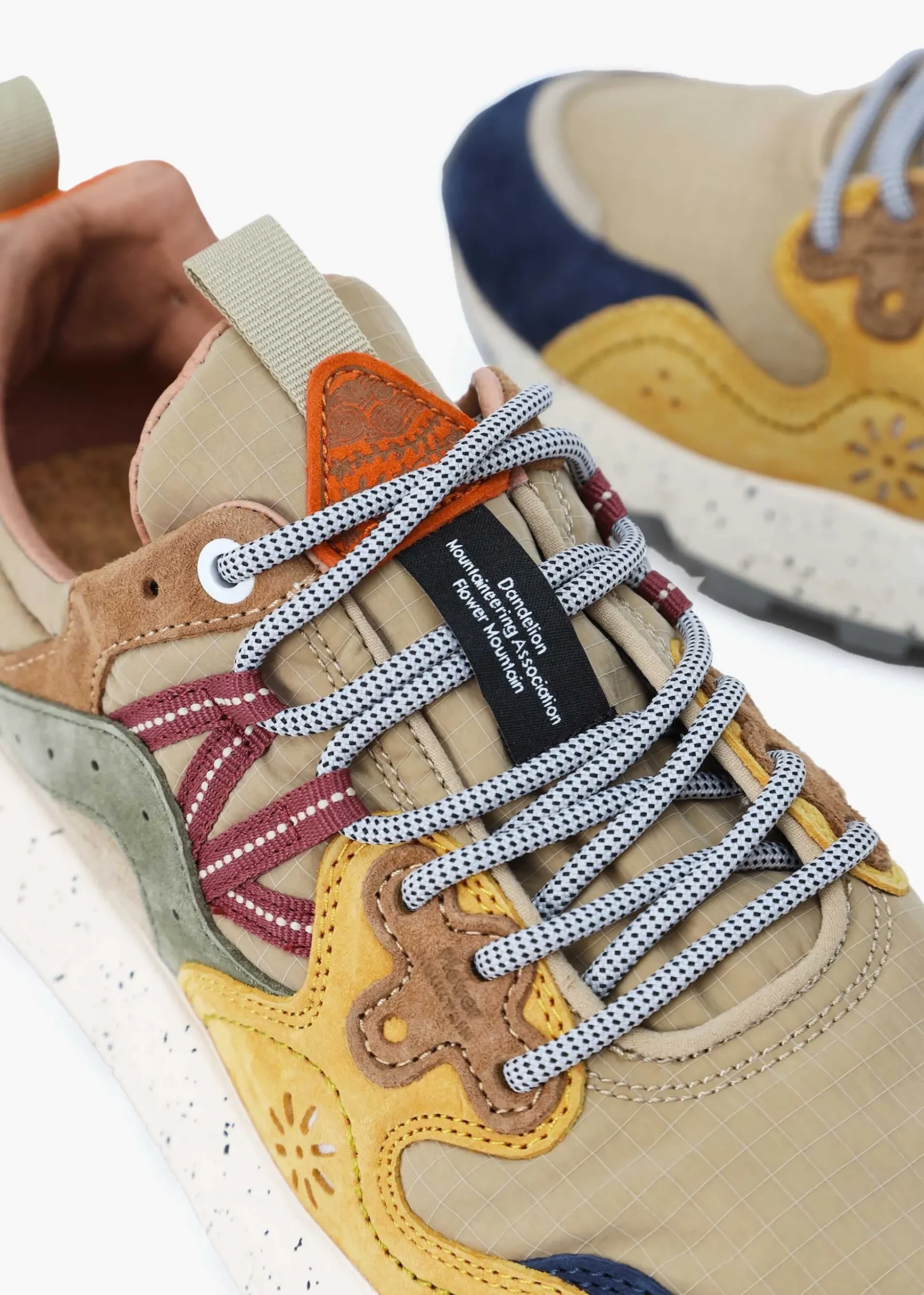 Men’s Yamano 3 Beige Suede & Nylon Trainers