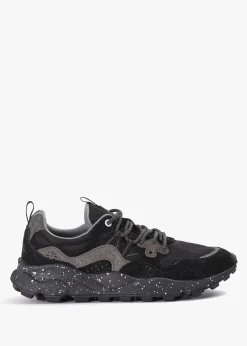 Men’s Yamano 3 Black Suede & Technical Fabric Trainers