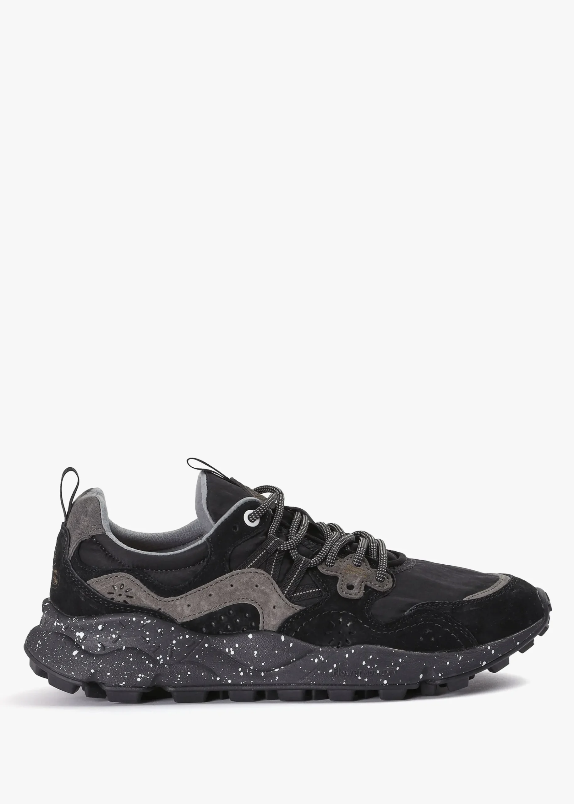 Men’s Yamano 3 Black Suede & Technical Fabric Trainers