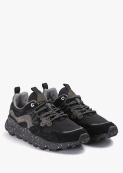 Men’s Yamano 3 Black Suede & Technical Fabric Trainers