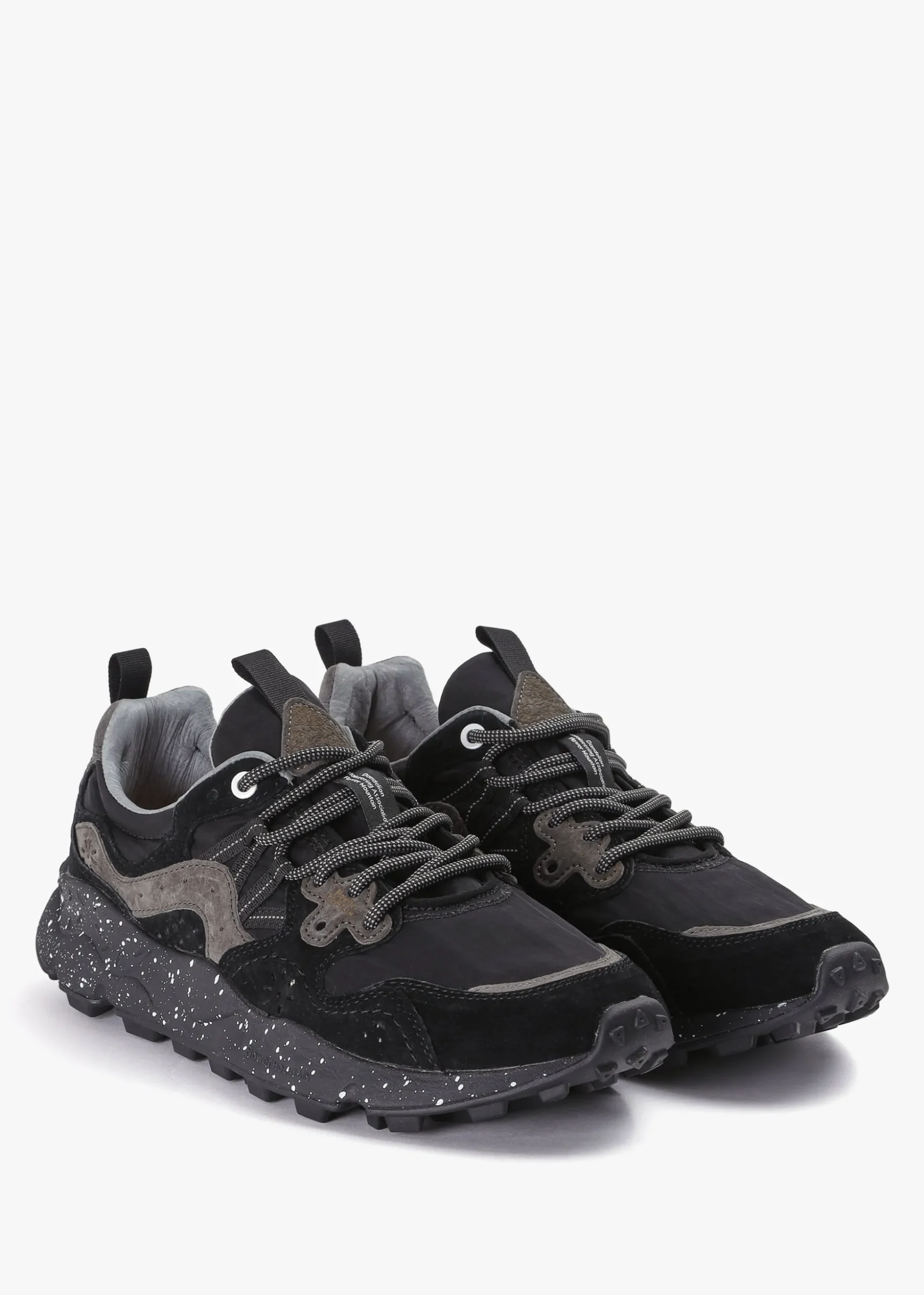 Men’s Yamano 3 Black Suede & Technical Fabric Trainers