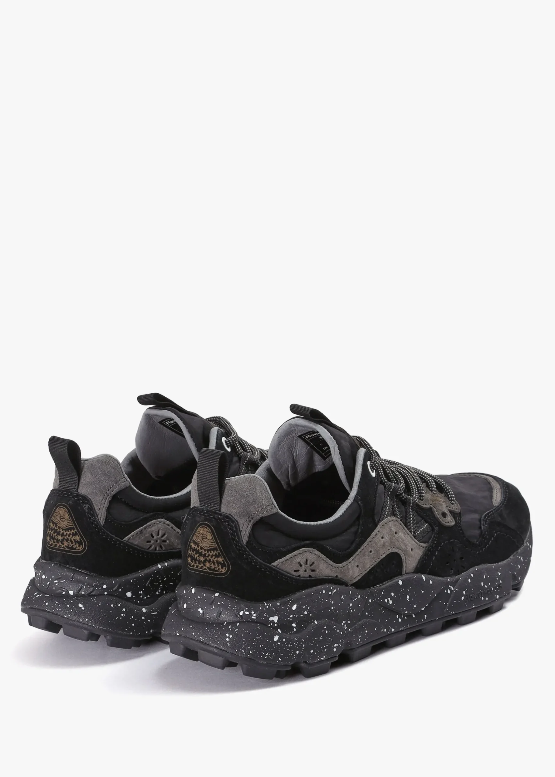 Men’s Yamano 3 Black Suede & Technical Fabric Trainers