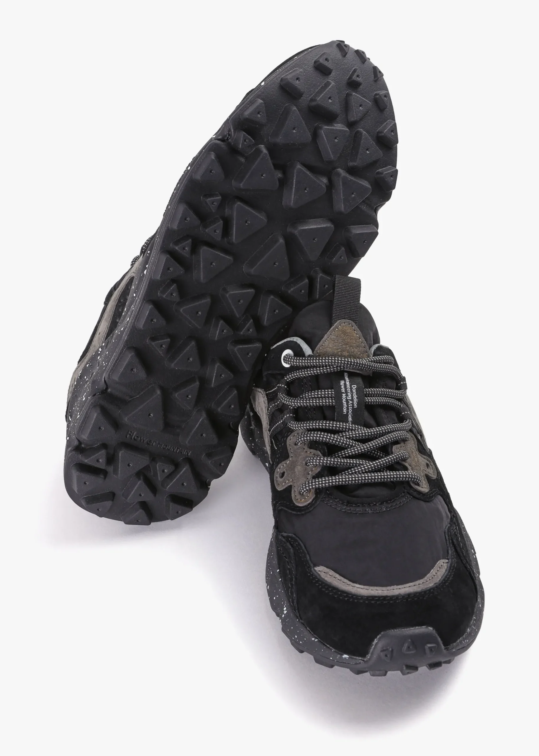 Men’s Yamano 3 Black Suede & Technical Fabric Trainers