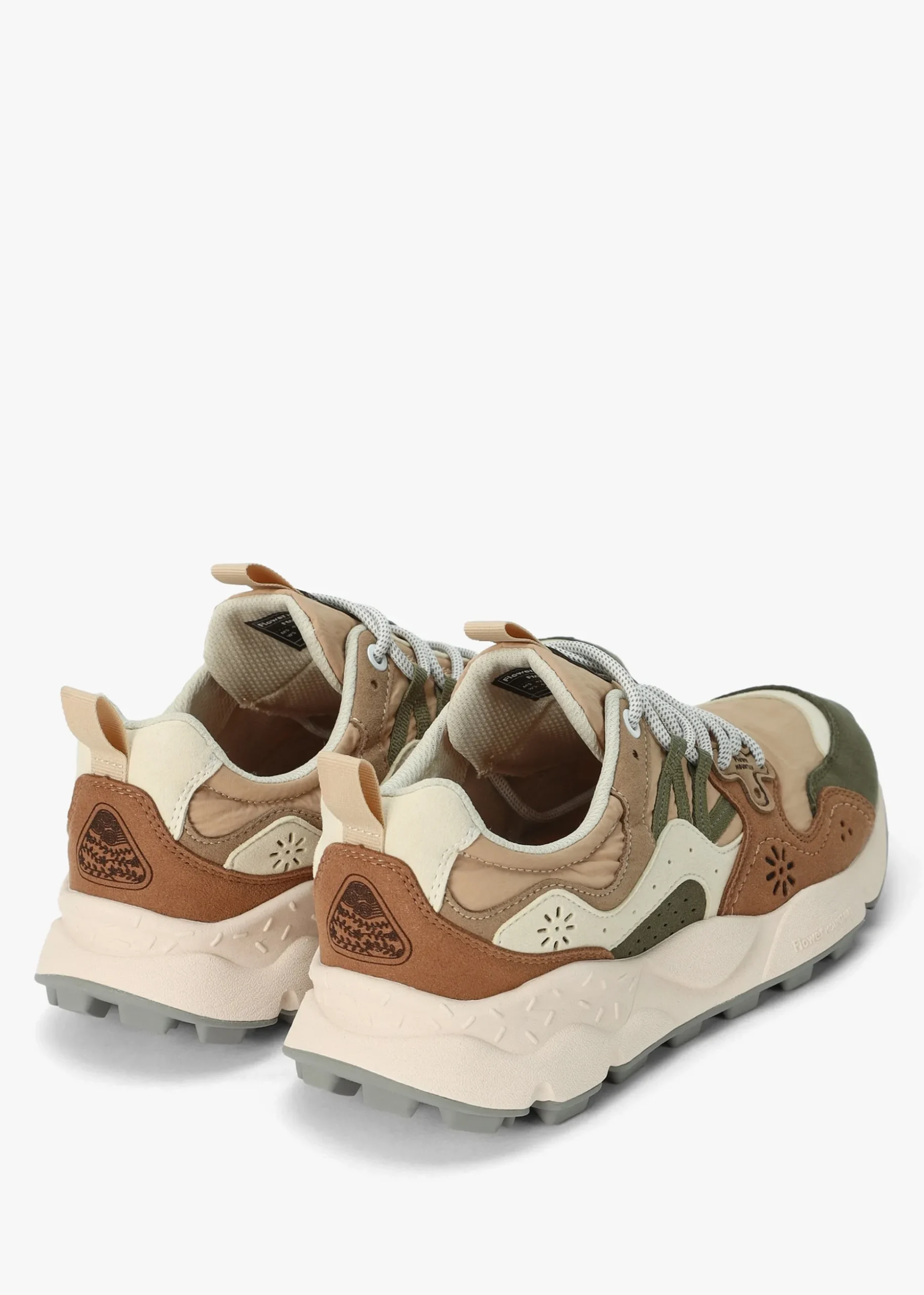 Men’s Yamano 3 Kaiso Beige Military Green Trainers