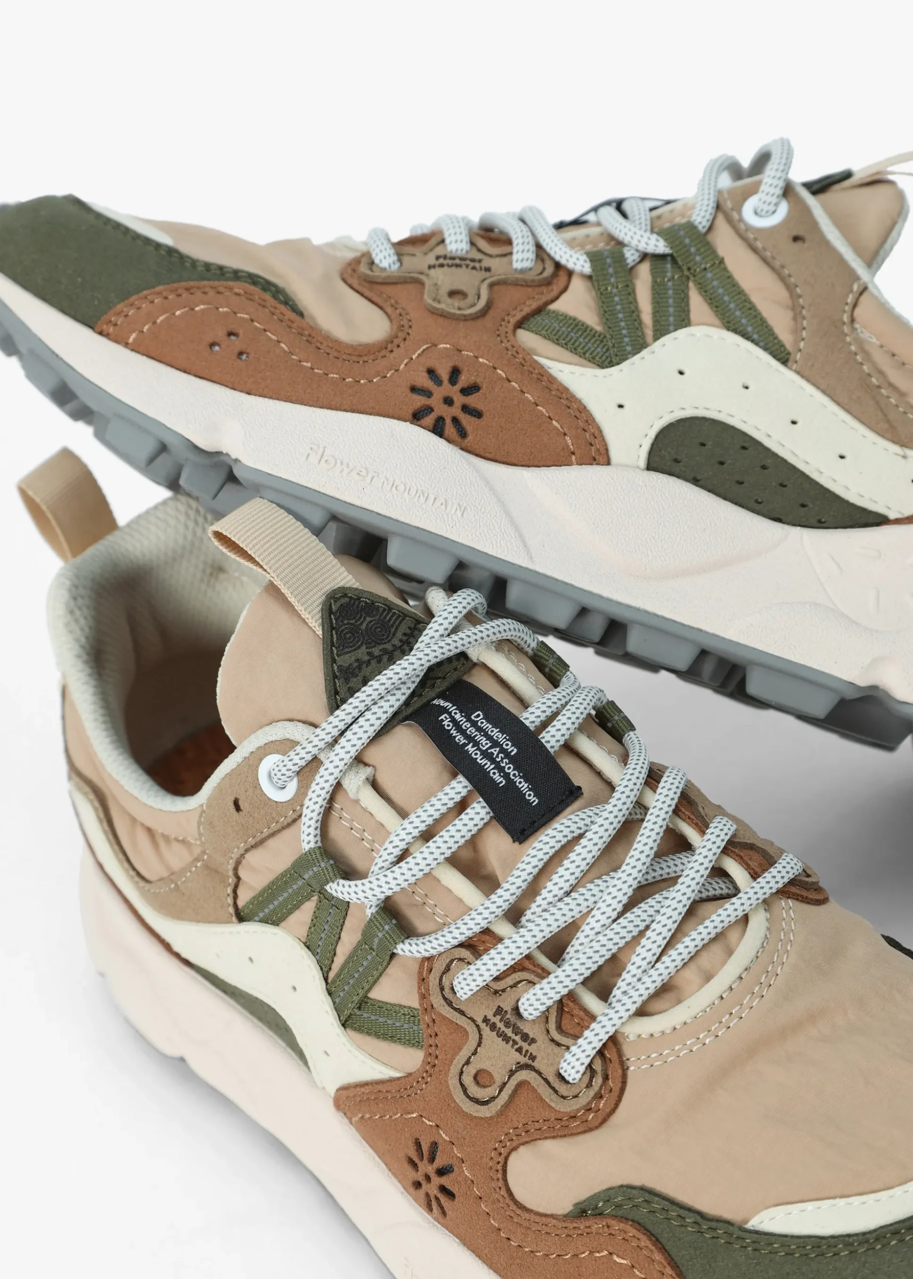 Men’s Yamano 3 Kaiso Beige Military Green Trainers