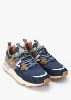 Men’s Yamano 3 Navy Suede & Canvas Trainers