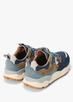 Men’s Yamano 3 Navy Suede & Canvas Trainers