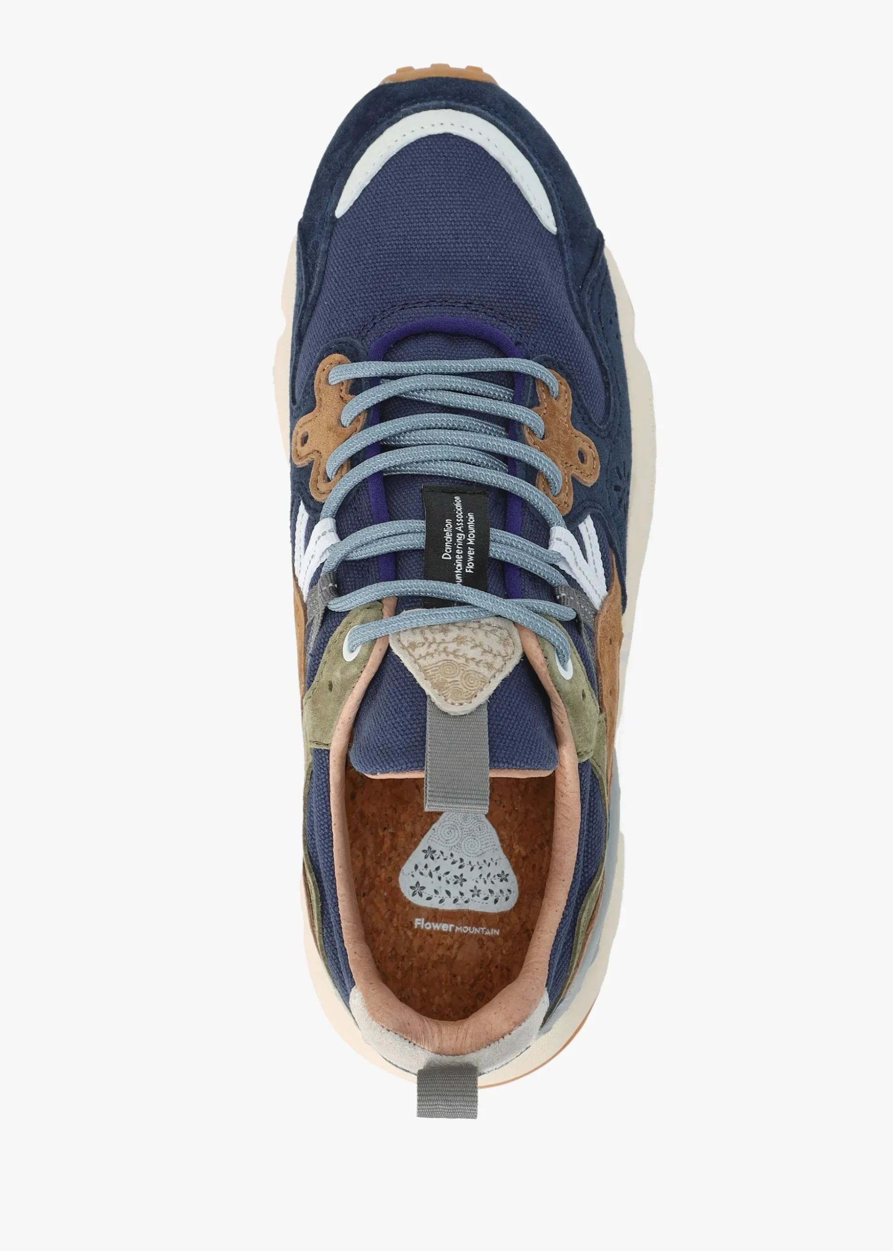 Men’s Yamano 3 Navy Suede & Canvas Trainers