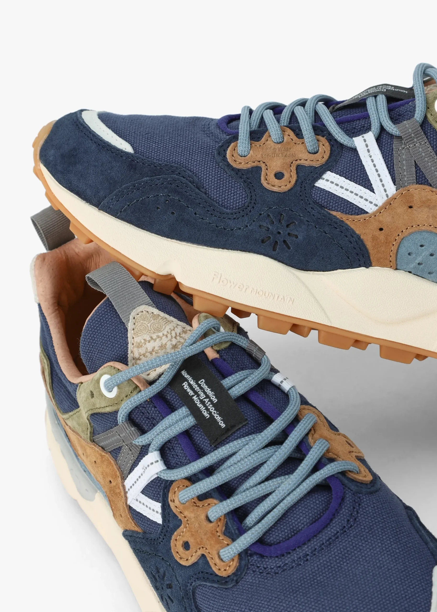 Men’s Yamano 3 Navy Suede & Canvas Trainers