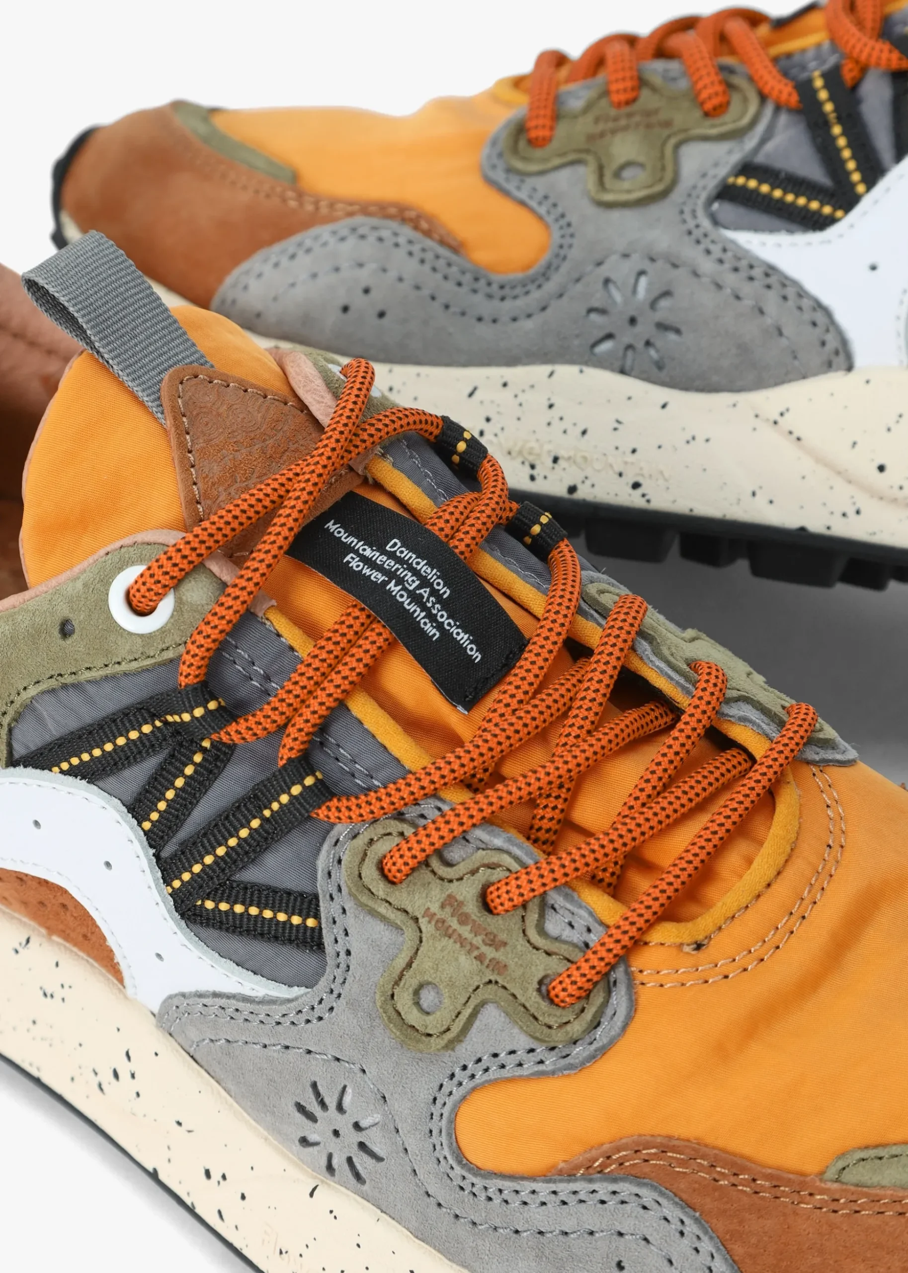 Men’s Yamano 3 Orange Suede & Nylon Trainers