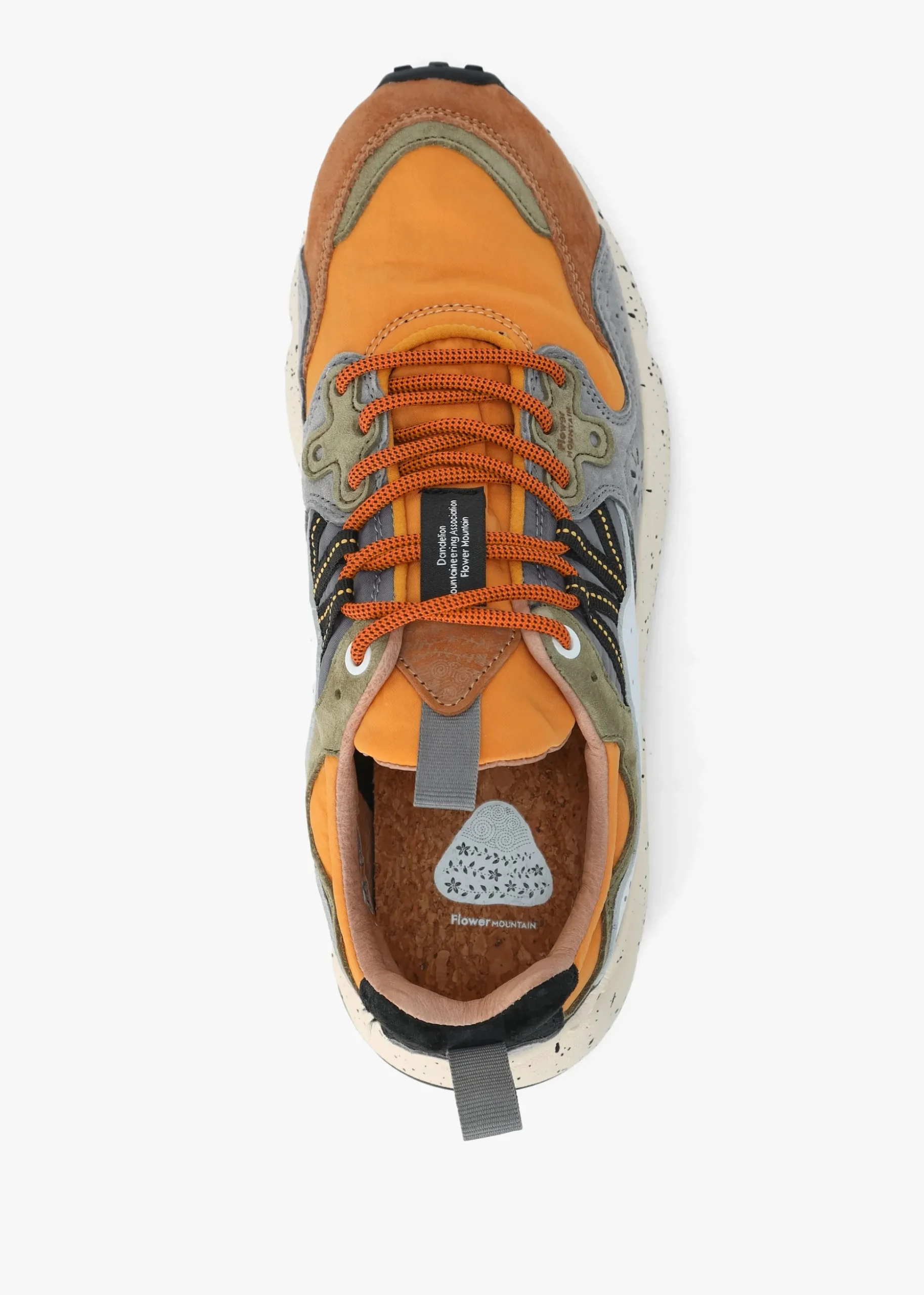 Men’s Yamano 3 Orange Suede & Nylon Trainers
