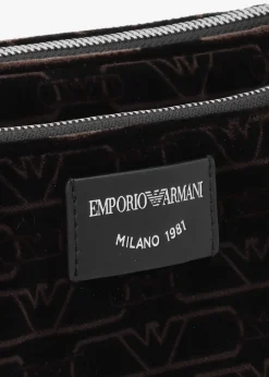 Mini Black Velluto Monogram Evening Pouch Bag
