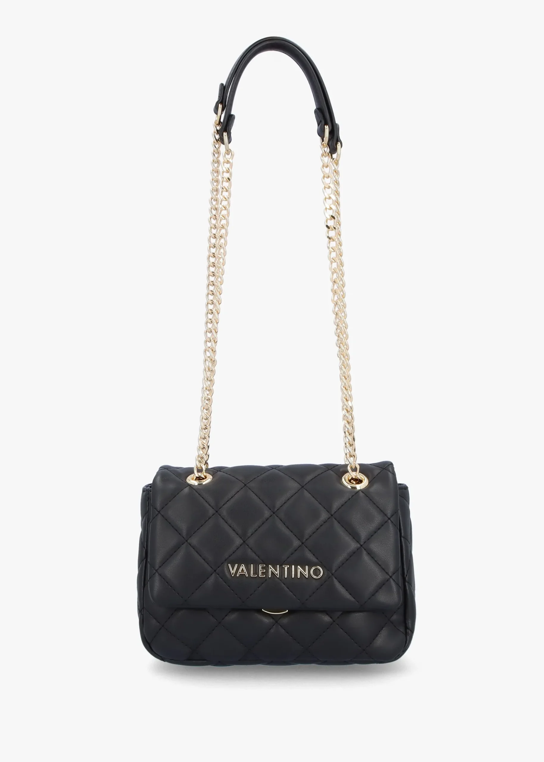Mini Ocarina Quilted Black Shoulder Bag