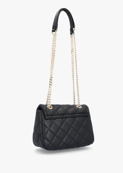 Mini Ocarina Quilted Black Shoulder Bag
