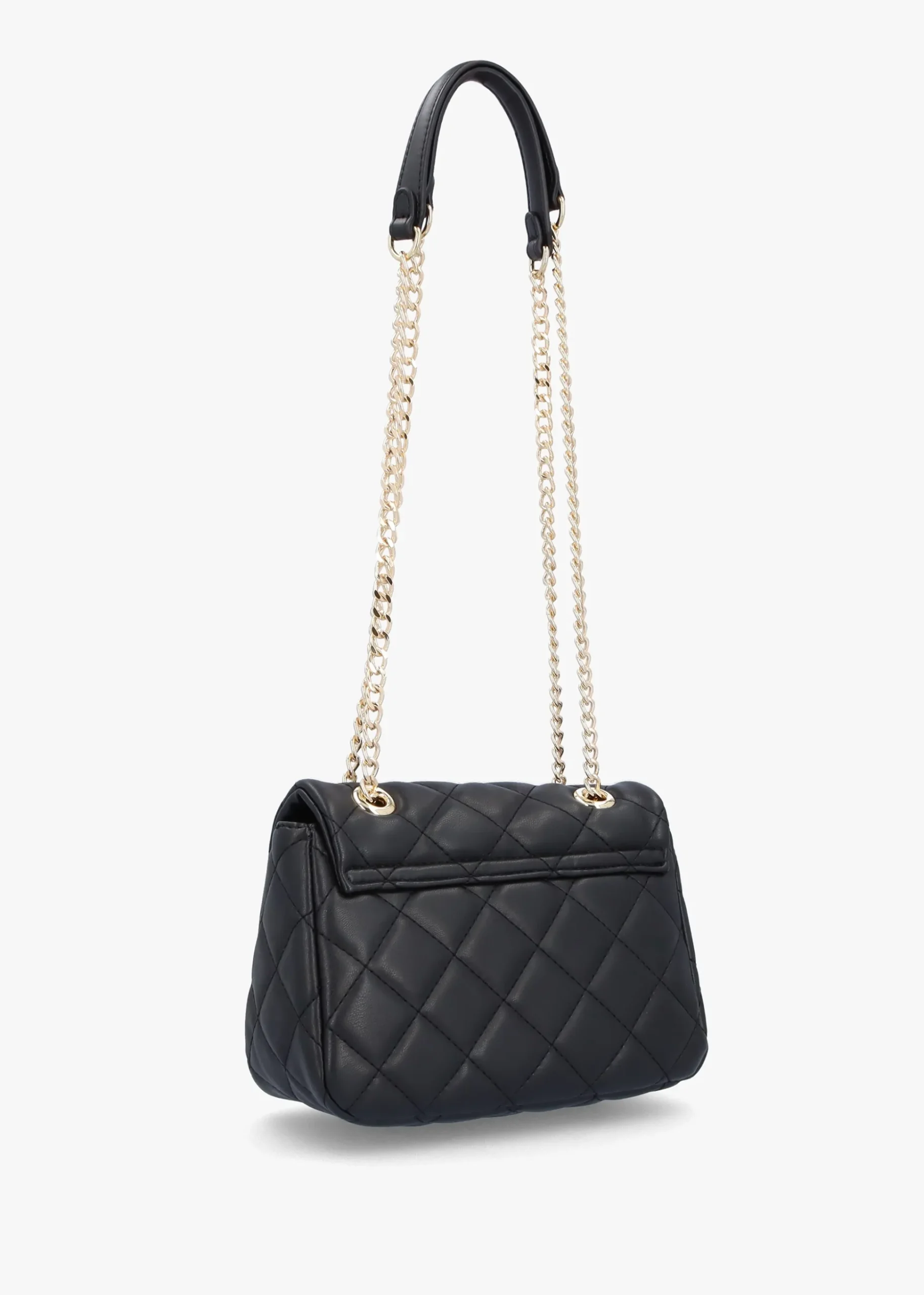 Mini Ocarina Quilted Black Shoulder Bag