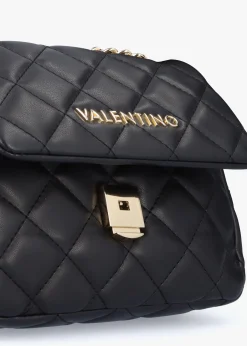 Mini Ocarina Quilted Black Shoulder Bag