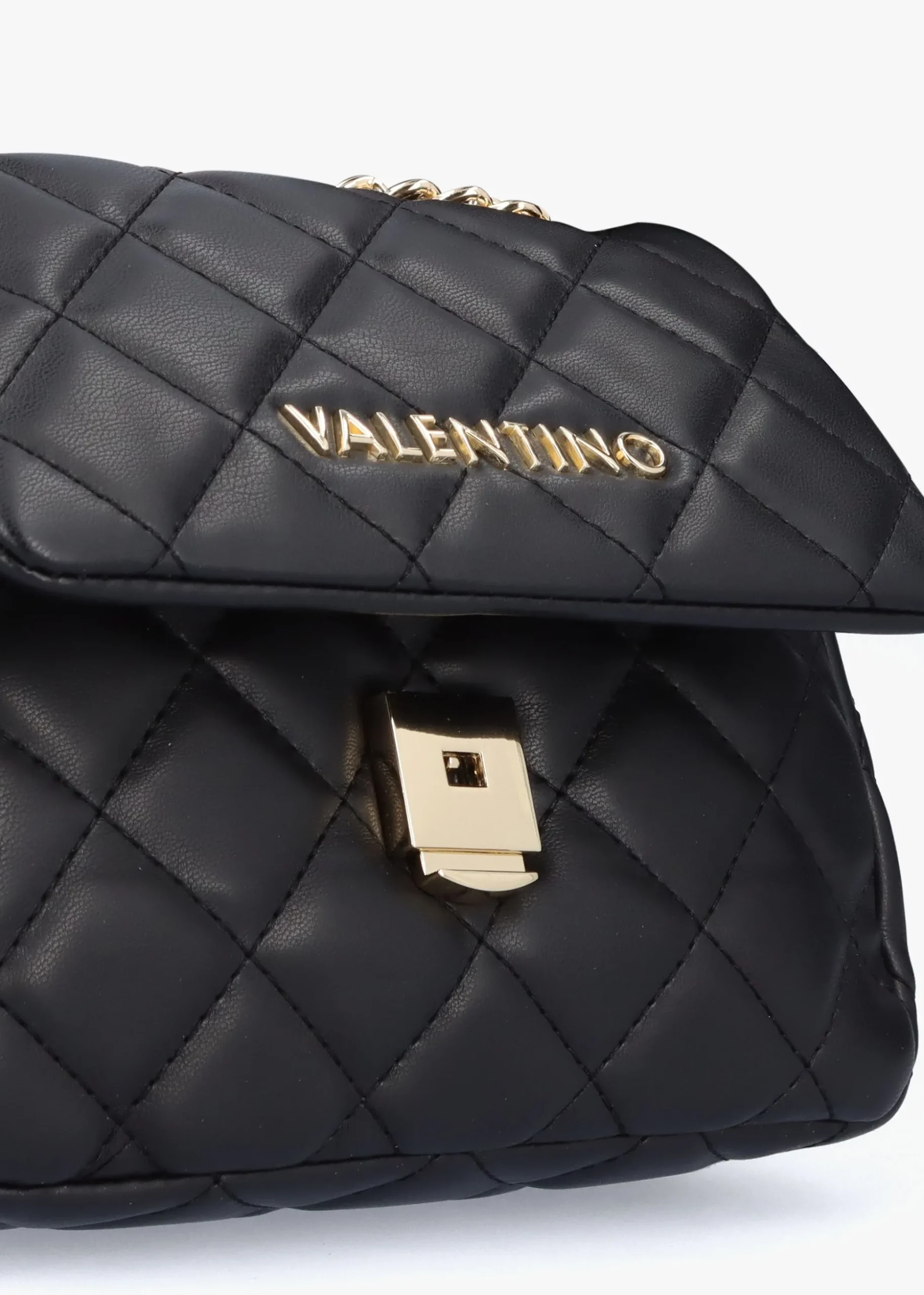 Mini Ocarina Quilted Black Shoulder Bag