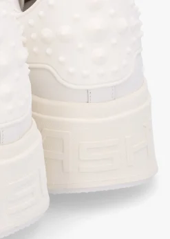 Mody Rubber White Leather Chunky Trainers