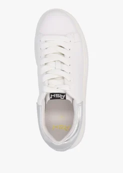 Mody White Silver Nappa Leather Chunky Trainers